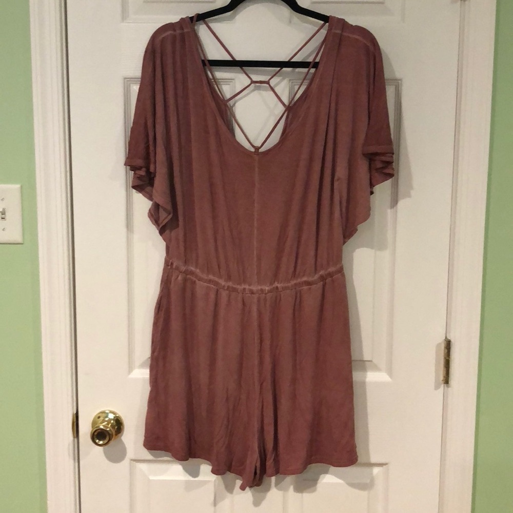 Red dye romper from American Eagle!